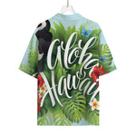 Toucan Aloha Hawaii Print Rayon Hawaiian Shirt