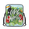 Toucan Aloha Hawaii Print Rectangular Crossbody Bag