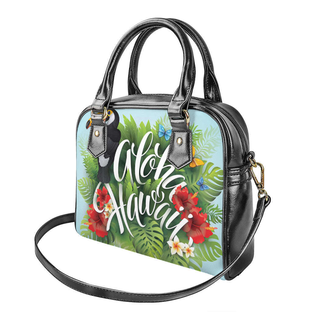Toucan Aloha Hawaii Print Shoulder Handbag