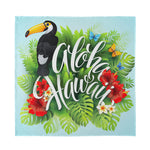 Toucan Aloha Hawaii Print Silk Bandana