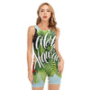 Toucan Aloha Hawaii Print Sleeveless One Piece Swimsuit