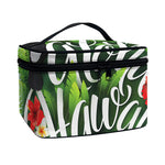 Toucan Aloha Hawaii Print Travel Makeup Bag