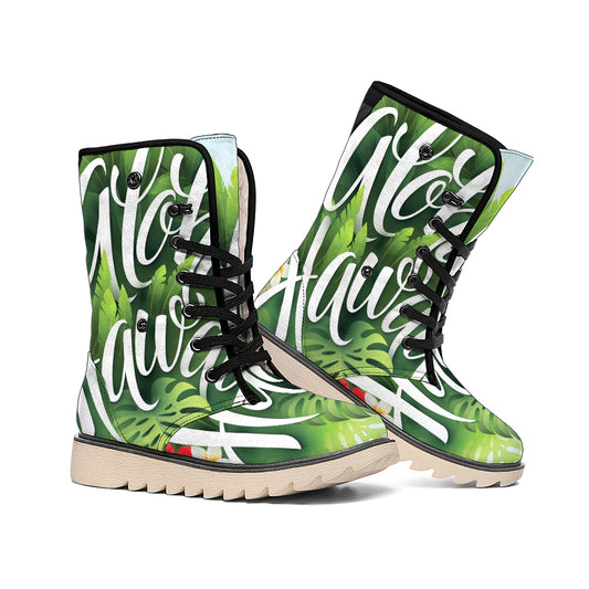 Toucan Aloha Hawaii Print Winter Boots