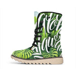 Toucan Aloha Hawaii Print Winter Boots