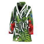 Toucan Aloha Hawaii Print Women's Bathrobe