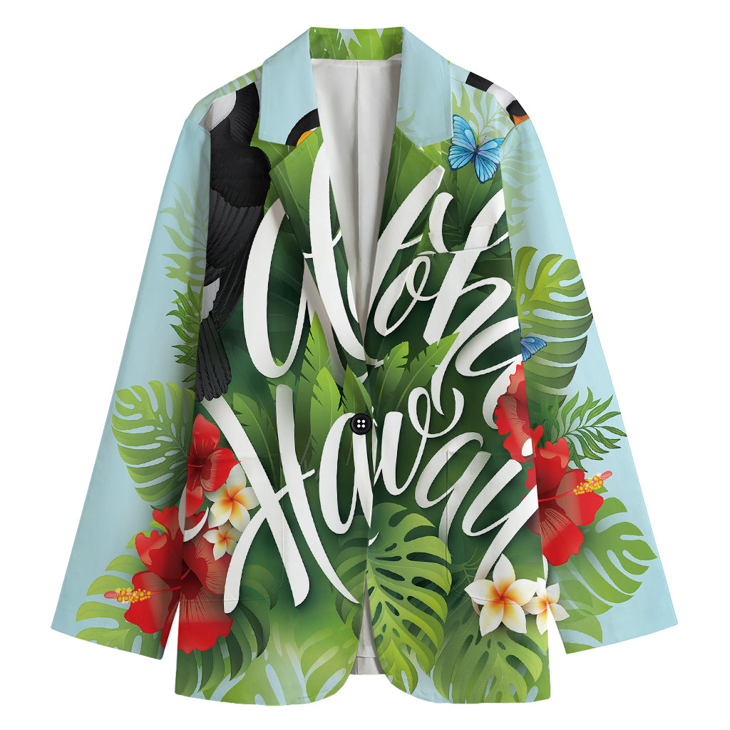 Toucan Aloha Hawaii Print Women's Blazer