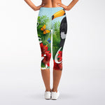 Toucan Aloha Hawaii Print Women's Capri Leggings