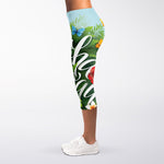 Toucan Aloha Hawaii Print Women's Capri Leggings