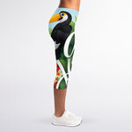 Toucan Aloha Hawaii Print Women's Capri Leggings
