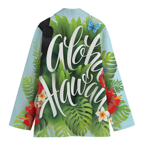 Toucan Aloha Hawaii Print Women's Cotton Blazer