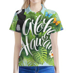 Toucan Aloha Hawaii Print Women's Polo Shirt