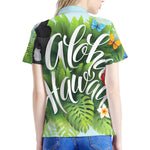 Toucan Aloha Hawaii Print Women's Polo Shirt