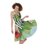 Toucan Aloha Hawaii Print Women's Sleeveless Dress