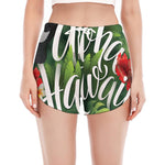 Toucan Aloha Hawaii Print Women's Split Running Shorts