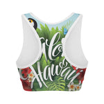 Toucan Aloha Hawaii Print Women's Sports Bra