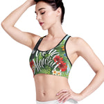 Toucan Aloha Hawaii Print Women's Sports Bra