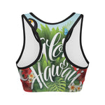 Toucan Aloha Hawaii Print Women's Sports Bra