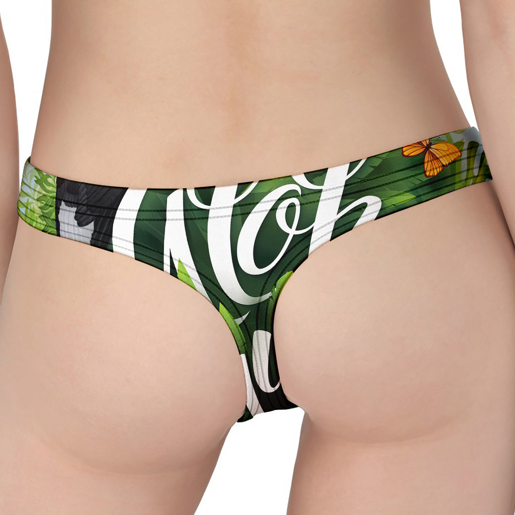 Toucan Aloha Hawaii Print Women's Thong