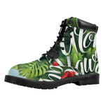 Toucan Aloha Hawaii Print Work Boots