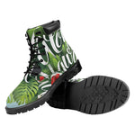 Toucan Aloha Hawaii Print Work Boots