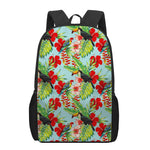 Toucan Parrot Tropical Pattern Print 17 Inch Backpack