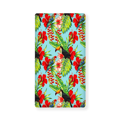 Toucan Parrot Tropical Pattern Print Baby Crib Sheet