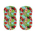 Toucan Parrot Tropical Pattern Print Bar Stool Covers