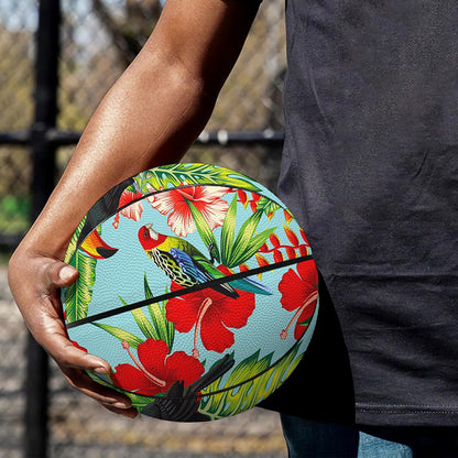 Toucan Parrot Tropical Pattern Print Basketball