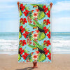 Toucan Parrot Tropical Pattern Print Beach Towel