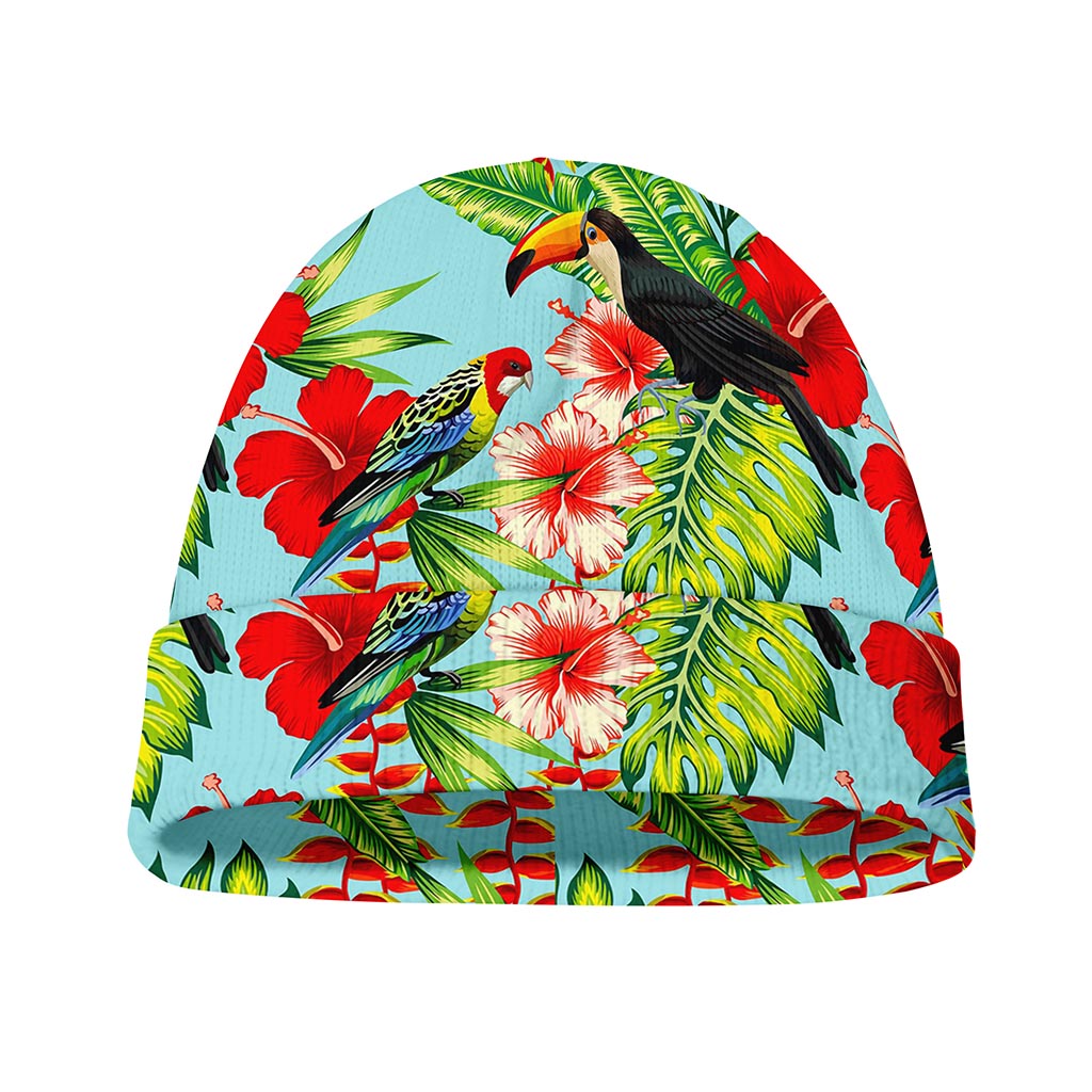 Toucan Parrot Tropical Pattern Print Beanie