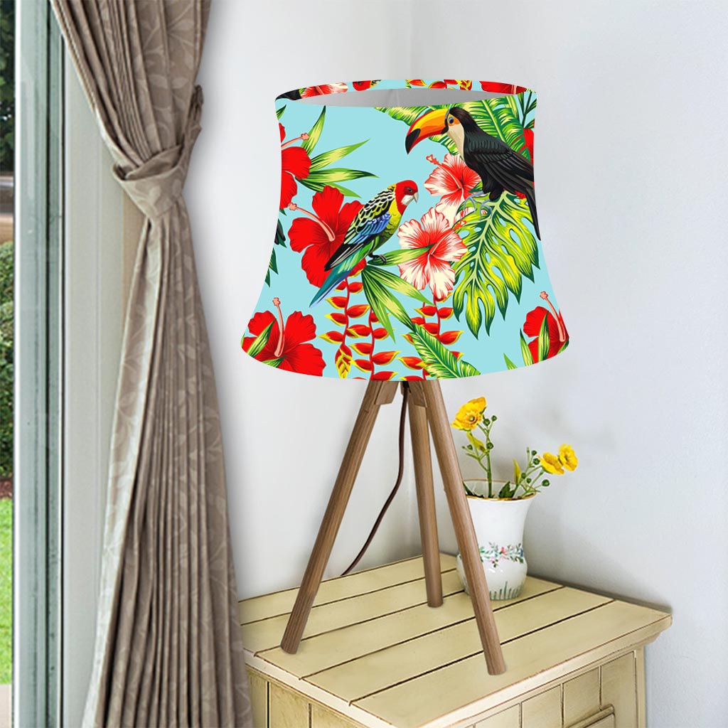 Toucan Parrot Tropical Pattern Print Bell Lamp Shade