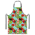 Toucan Parrot Tropical Pattern Print Bib Apron With Pocket