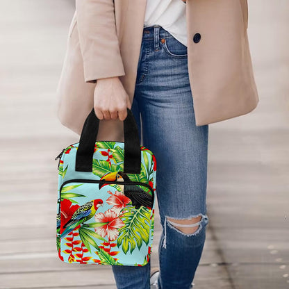 Toucan Parrot Tropical Pattern Print Bible Tote Bag