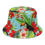 Toucan Parrot Tropical Pattern Print Bucket Hat