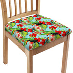 Toucan Parrot Tropical Pattern Print Chair Cushion Cover