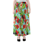 Toucan Parrot Tropical Pattern Print Chiffon Maxi Skirt