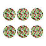 Toucan Parrot Tropical Pattern Print Coaster Set