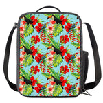 Toucan Parrot Tropical Pattern Print Crossbody Lunch Bag