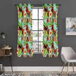 Toucan Parrot Tropical Pattern Print Curtain