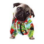 Toucan Parrot Tropical Pattern Print Dog Zip Up Hoodie