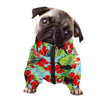 Toucan Parrot Tropical Pattern Print Dog Zip Up Jacket