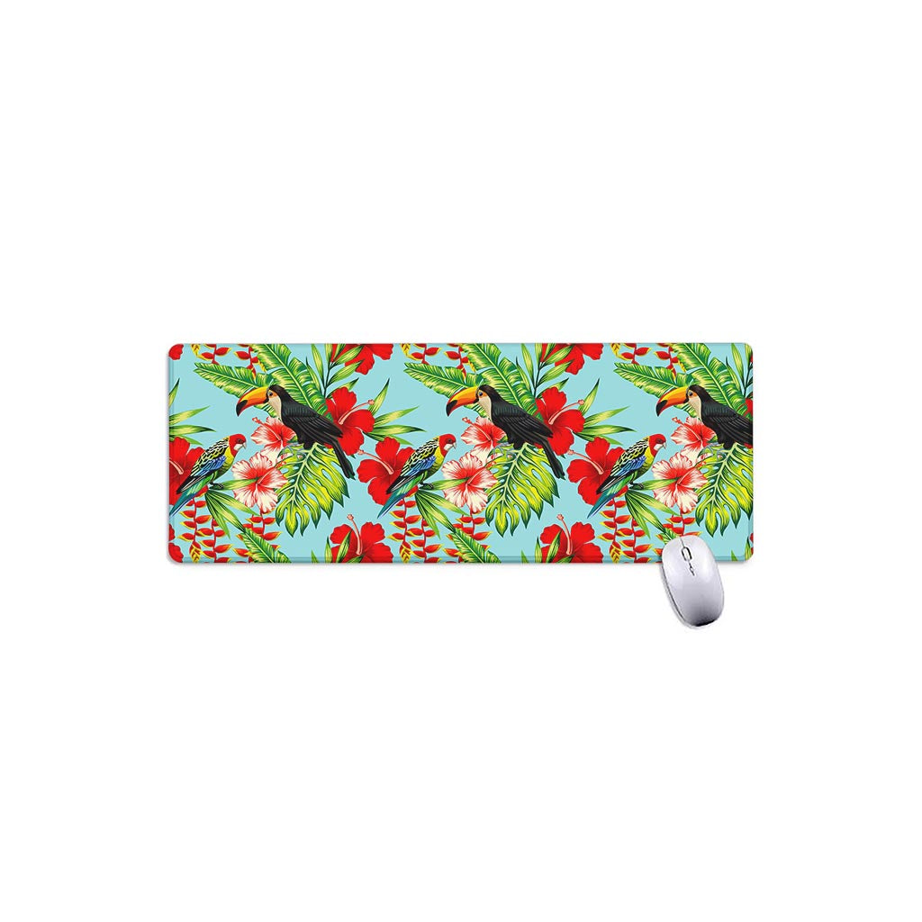 Toucan Parrot Tropical Pattern Print Extended Mouse Pad