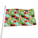 Toucan Parrot Tropical Pattern Print Flag