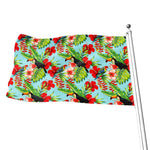 Toucan Parrot Tropical Pattern Print Flag
