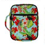 Toucan Parrot Tropical Pattern Print Front Pocket Bible Bag