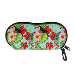 Toucan Parrot Tropical Pattern Print Glasses Case