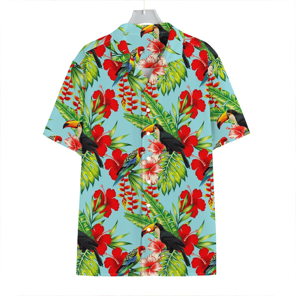 Toucan Parrot Tropical Pattern Print Hawaiian Shirt