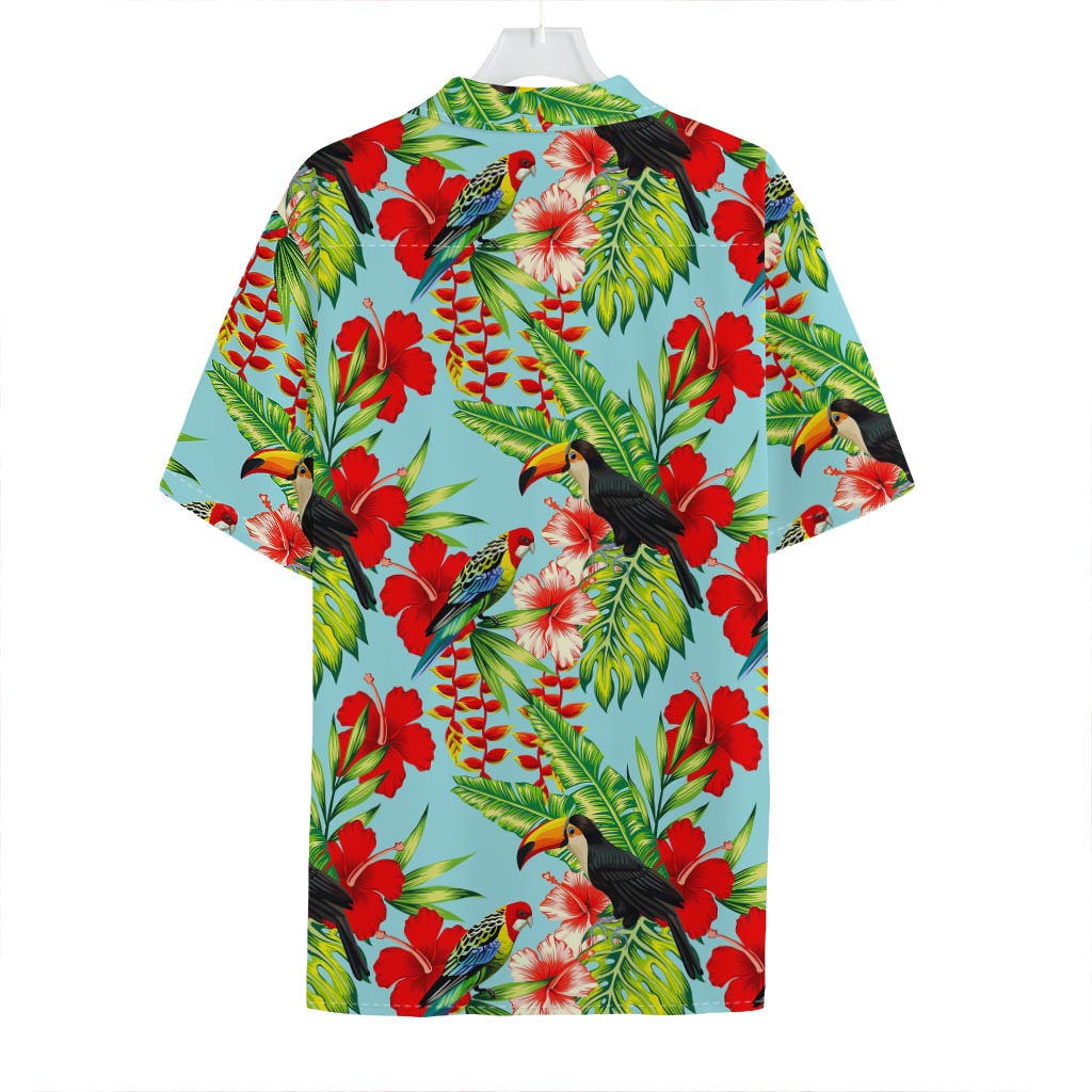 Toucan Parrot Tropical Pattern Print Hawaiian Shirt