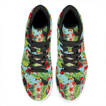 Toucan Parrot Tropical Pattern Print High Top Leather Sneakers