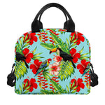 Toucan Parrot Tropical Pattern Print Insulated Lunch Bag